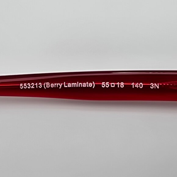 Coach HC8260 L1060 Berry Laminate Frame Red Gradent Oversized Cat Eye Sunglasses - Picture 7 of 13